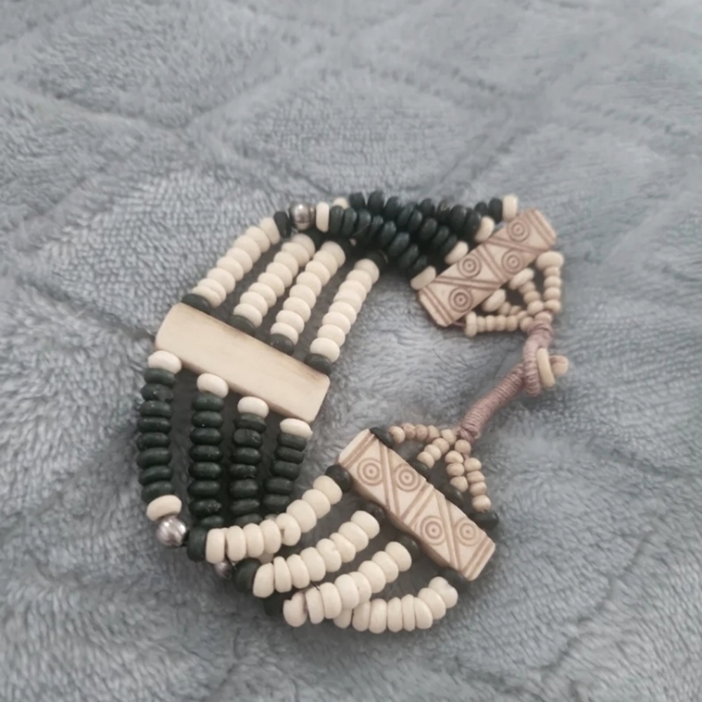 Wood Beaded Bracelet